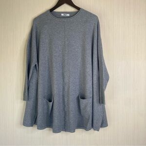 M & V Women’s Plus Sweater Soft Stretchy Oversized Crew Neck 2X/3X